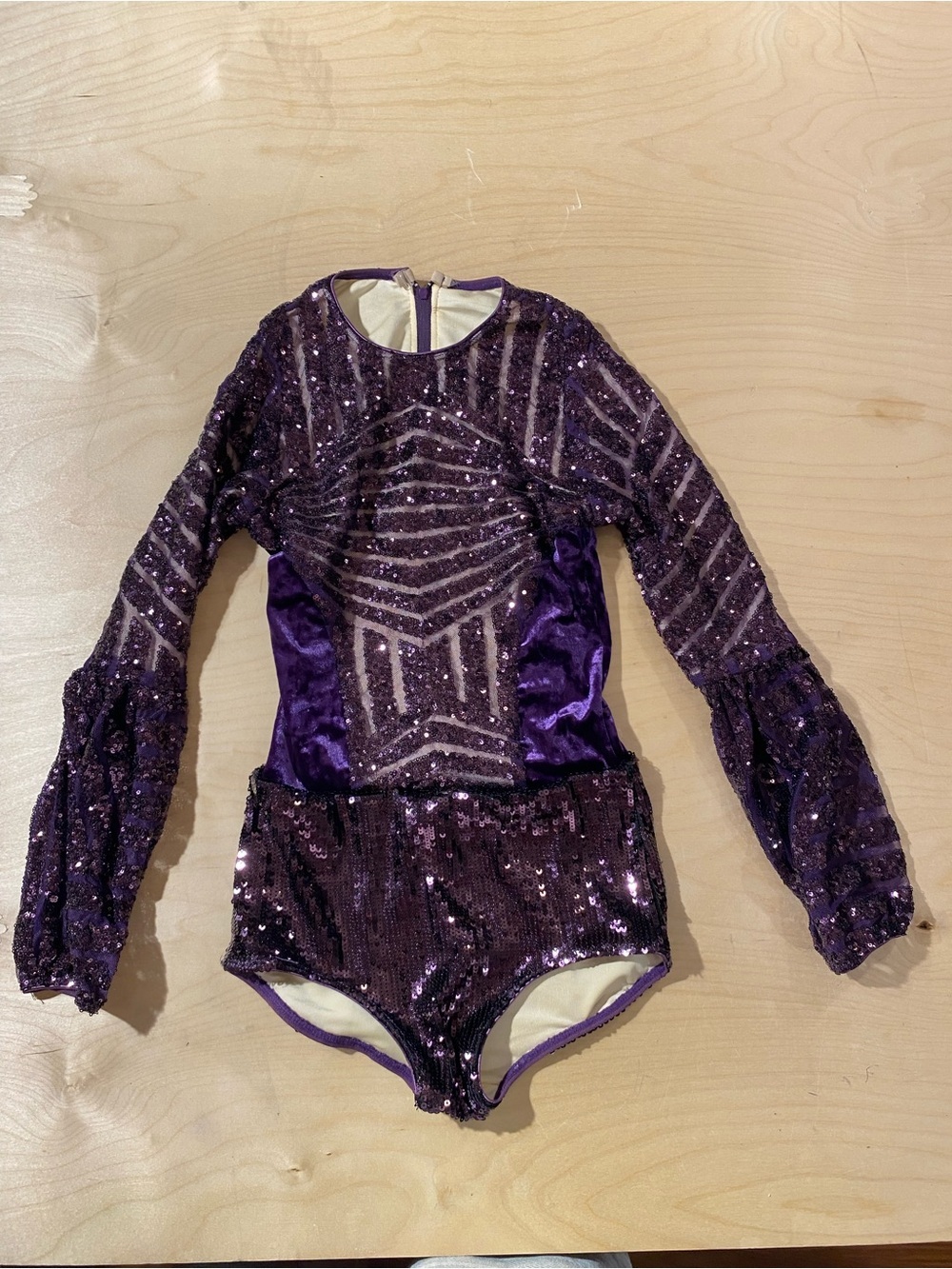 Tenth House Purple Sequin Girls' Dance Costume Leotard Size SA (RI)